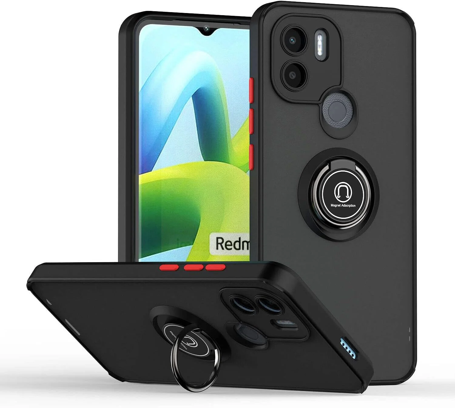 قاب محافظ گوشی شیائومی ردمی A1 پلاس مدل Zege با حلقه فلزی چرخان، استند و قابلیت اتصال مغناطیسی به هولدر خودرو، ضد ضربه و دارای سپر TPU (مشکی) قاب محافظ گوشی شیائومی ردمی A1 پلاس مدل Zege با حلقه فلزی چرخان، استند و قابلیت اتصال مغناطیسی به هولدر خودرو، ضد ضربه و دارای سپر TPU (مشکی)