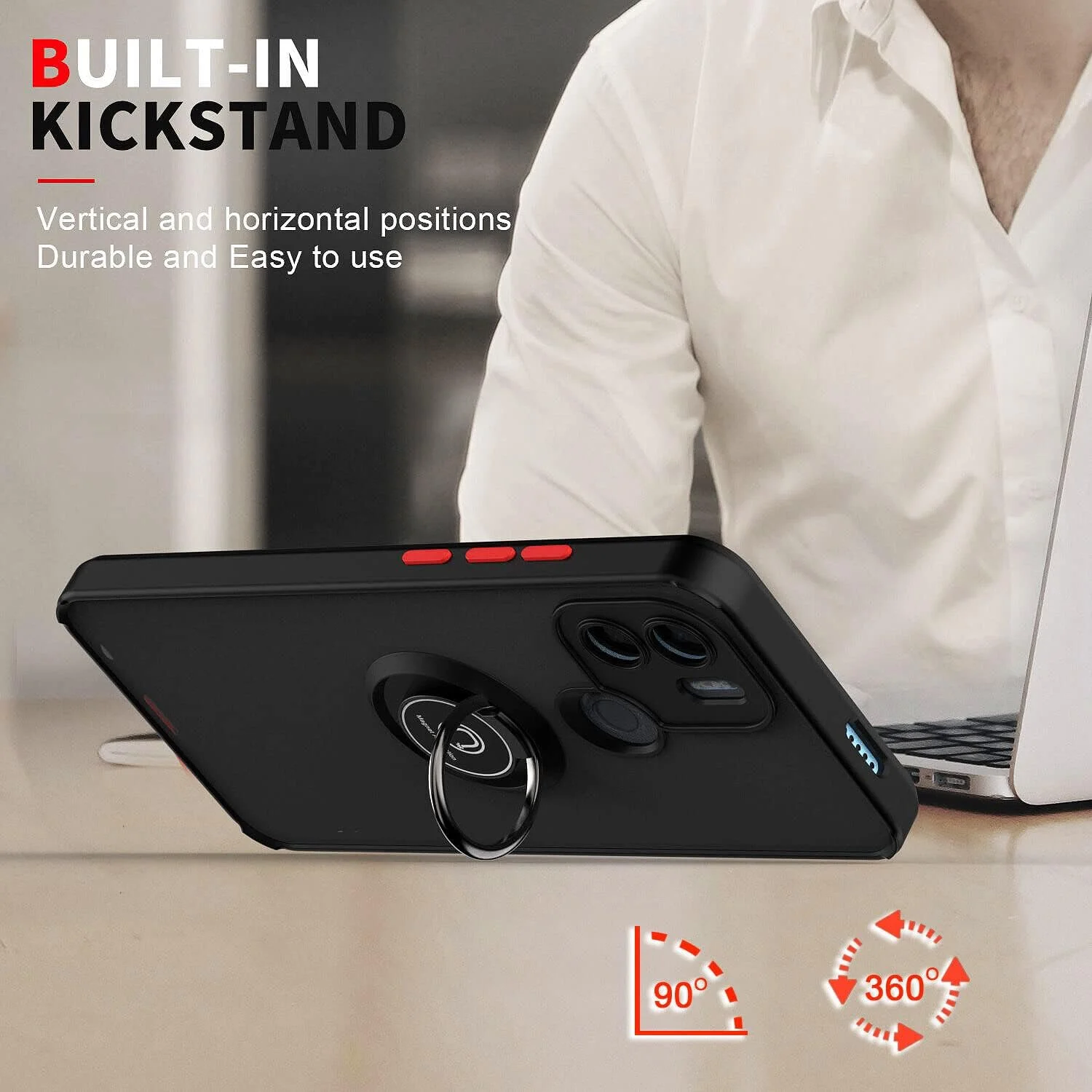 قاب محافظ گوشی شیائومی ردمی A1 پلاس مدل Zege با حلقه فلزی چرخان، استند و قابلیت اتصال مغناطیسی به هولدر خودرو، ضد ضربه و دارای سپر TPU (مشکی) قاب محافظ گوشی شیائومی ردمی A1 پلاس مدل Zege با حلقه فلزی چرخان، استند و قابلیت اتصال مغناطیسی به هولدر خودرو، ضد ضربه و دارای سپر TPU (مشکی)