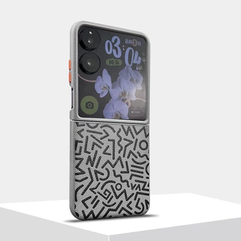 کاور چرمی نرم Gruattreay سازگار با گوشی شیائومی میکس فلیپ (2024)، محافظ باریک و سبک دوربین کاور چرمی نرم Gruattreay سازگار با گوشی شیائومی میکس فلیپ (2024)، محافظ باریک و سبک دوربین