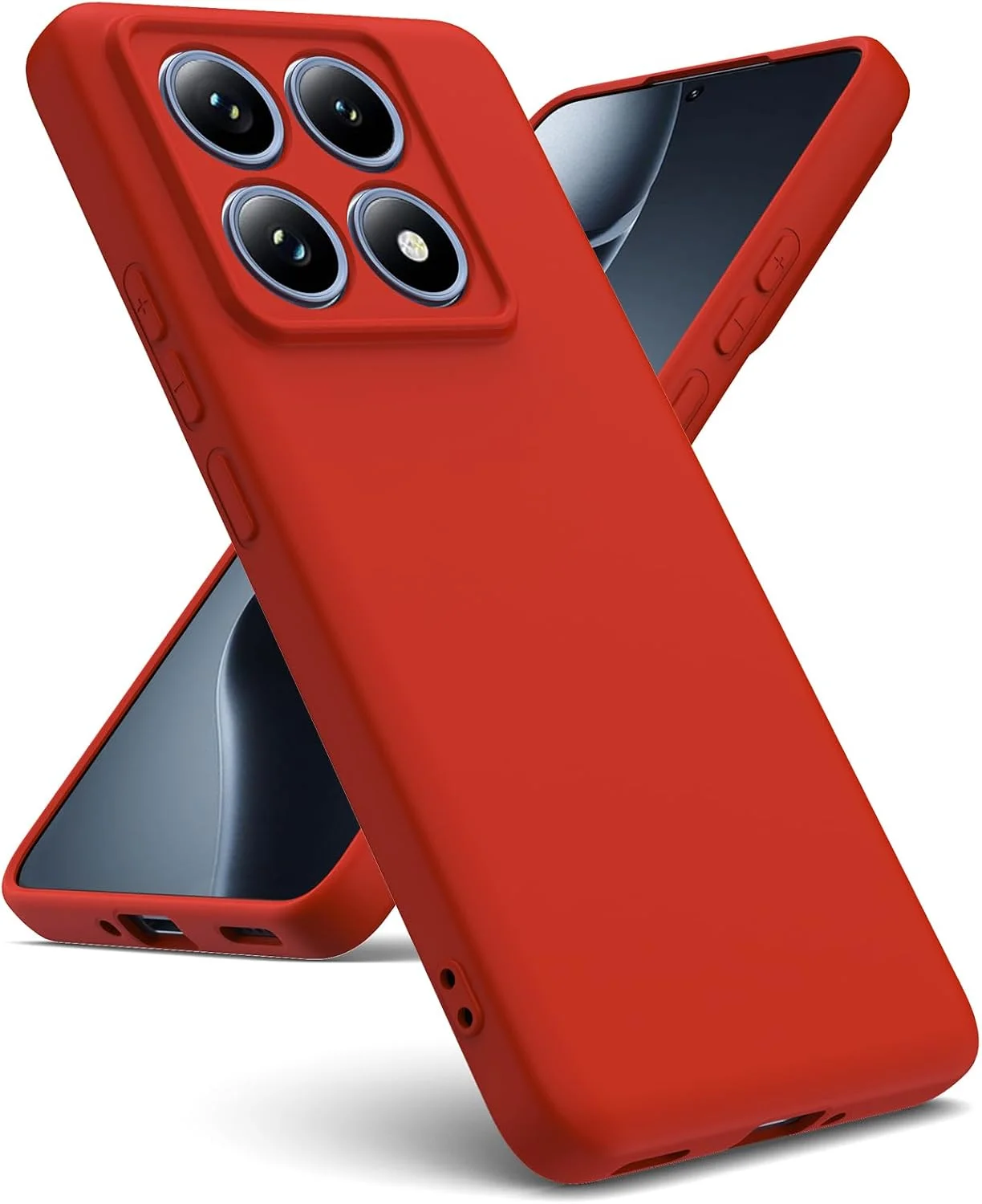 قاب محافظ سیلیکونی اودودیانزی سازگار با گوشی شیائومی 14T Pro 5G، پوشش داخلی میکروفایبر، قاب محافظ نرم TPU، قاب ژله ای سیلیکونی ضد ضربه، قرمز قاب محافظ سیلیکونی اودودیانزی سازگار با گوشی شیائومی 14T Pro 5G، پوشش داخلی میکروفایبر، قاب محافظ نرم TPU، قاب ژله ای سیلیکونی ضد ضربه، قرمز
