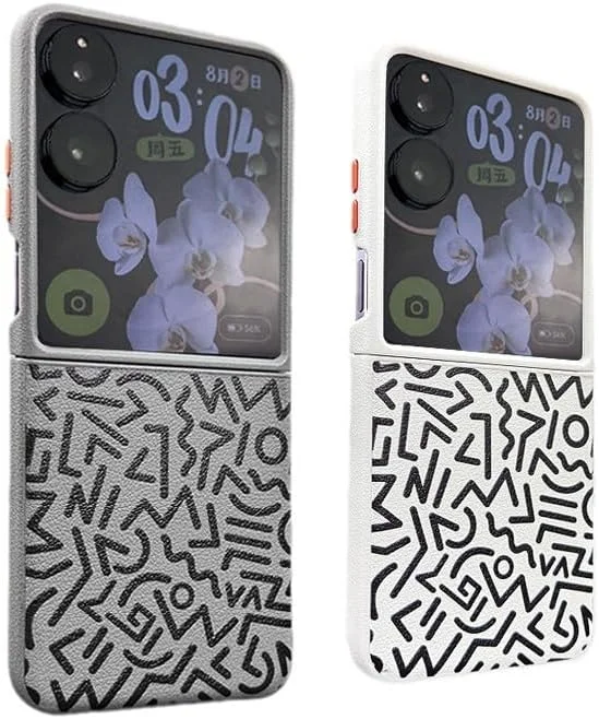 کاور چرمی نرم Gruattreay سازگار با گوشی شیائومی میکس فلیپ (2024)، محافظ باریک و سبک دوربین کاور چرمی نرم Gruattreay سازگار با گوشی شیائومی میکس فلیپ (2024)، محافظ باریک و سبک دوربین