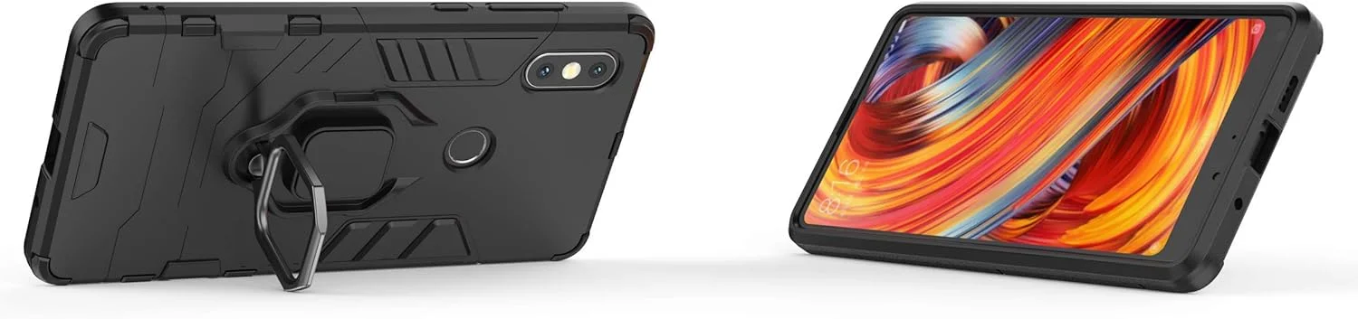 کاور سیلیکونی محافظ گوشی شیائومی می میکس 2S به همراه حلقه نگهدارنده، باریک و مقاوم در برابر اثر انگشت، سازگار با هولدر مغناطیسی کاور سیلیکونی محافظ گوشی شیائومی می میکس 2S به همراه حلقه نگهدارنده، باریک و مقاوم در برابر اثر انگشت، سازگار با هولدر مغناطیسی