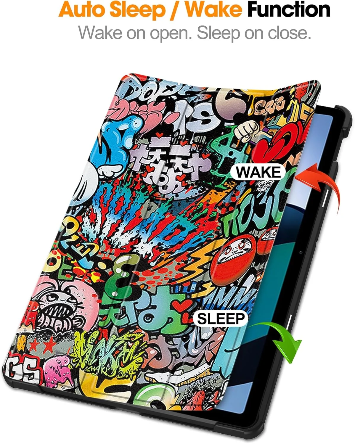 کیف محافظ تبلت شیائومی ردمی پد اس ای 11 اینچ 2023، با قابلیت تنظیم زاویه دید، ساخته شده از چرم مصنوعی PU، دارای عملکرد خواب و بیدار شدن خودکار، طراحی باریک و تاشو مناسب برای ردمی پد 11 اینچ (گرافیتی) کیف محافظ تبلت شیائومی ردمی پد اس ای 11 اینچ 2023، با قابلیت تنظیم زاویه دید، ساخته شده از چرم مصنوعی PU، دارای عملکرد خواب و بیدار شدن خودکار، طراحی باریک و تاشو مناسب برای ردمی پد 11 اینچ (گرافیتی)