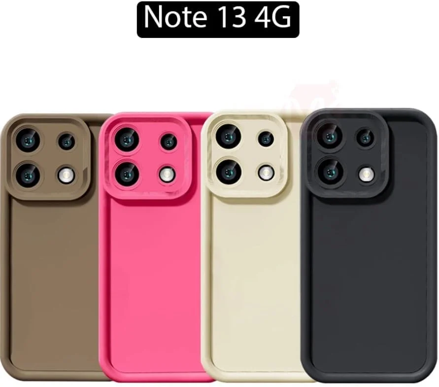 قاب محافظ گوشی شیائومی ردمی نوت 13 پرو 5G / پوکو X6 5G به همراه محافظ صفحه شیشه ای [2 عدد]، ضد ضربه، سیلیکونی، محافظت نظامی، ضد لغزش، مدل SiliPuffer (سفید، Note13Pro5G)