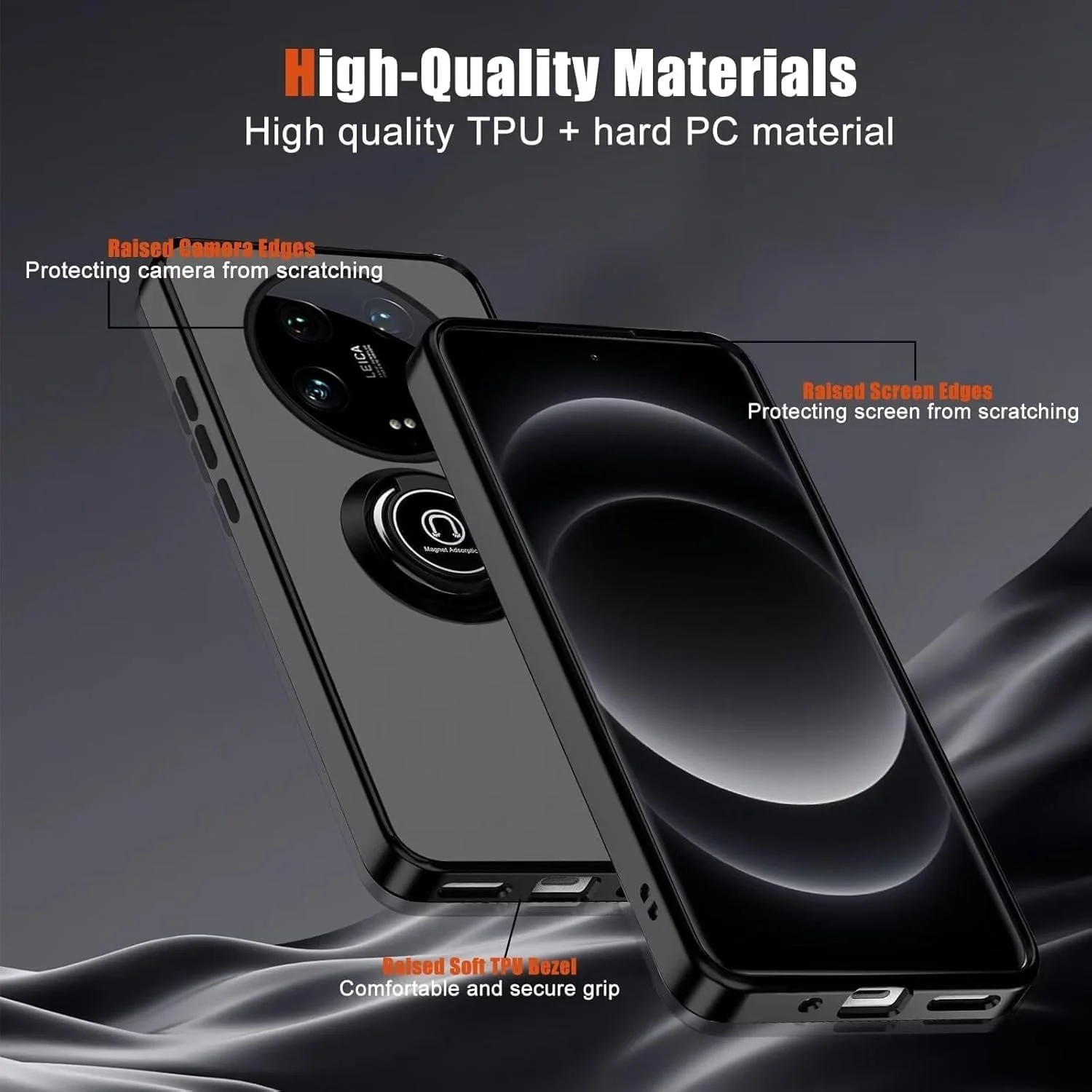 قاب محافظ سیلیکونی انعطاف پذیر طراحی شده برای شیائومی 14 اولترا، پوشش مات نیمه شفاف ضد ضربه با محافظت از دوربین و حلقه مغناطیسی چرخان 360 درجه برای شیائومی 14 اولترا (آبی) قاب محافظ سیلیکونی انعطاف پذیر طراحی شده برای شیائومی 14 اولترا، پوشش مات نیمه شفاف ضد ضربه با محافظت از دوربین و حلقه مغناطیسی چرخان 360 درجه برای شیائومی 14 اولترا (آبی)