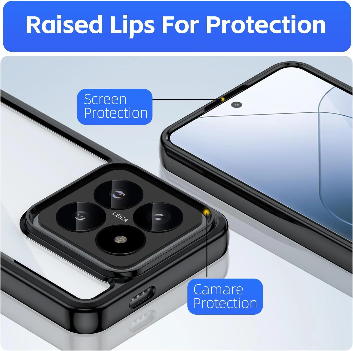 قاب محافظ گوشی شیائومی 14 پرو 5G به همراه محافظ صفحه نمایش، ضد زرد شدن، پشت PC سخت ضد خش، پوشش ضد ضربه و ضد خش (M برای 14 پرو 5G مشکی) قاب محافظ گوشی شیائومی 14 پرو 5G به همراه محافظ صفحه نمایش، ضد زرد شدن، پشت PC سخت ضد خش، پوشش ضد ضربه و ضد خش (M برای 14 پرو 5G مشکی)