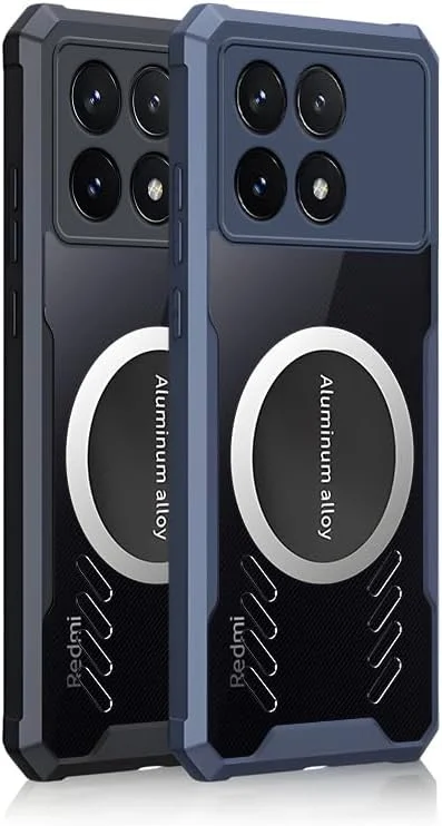 کاور محافظ شفاف گوشی شیائومی پوکو F6 پرو 5G، ضد حرارت، فوق العاده نازک، دارای آهنربای تلفن (مشکی) کاور محافظ شفاف گوشی شیائومی پوکو F6 پرو 5G، ضد حرارت، فوق العاده نازک، دارای آهنربای تلفن (مشکی)