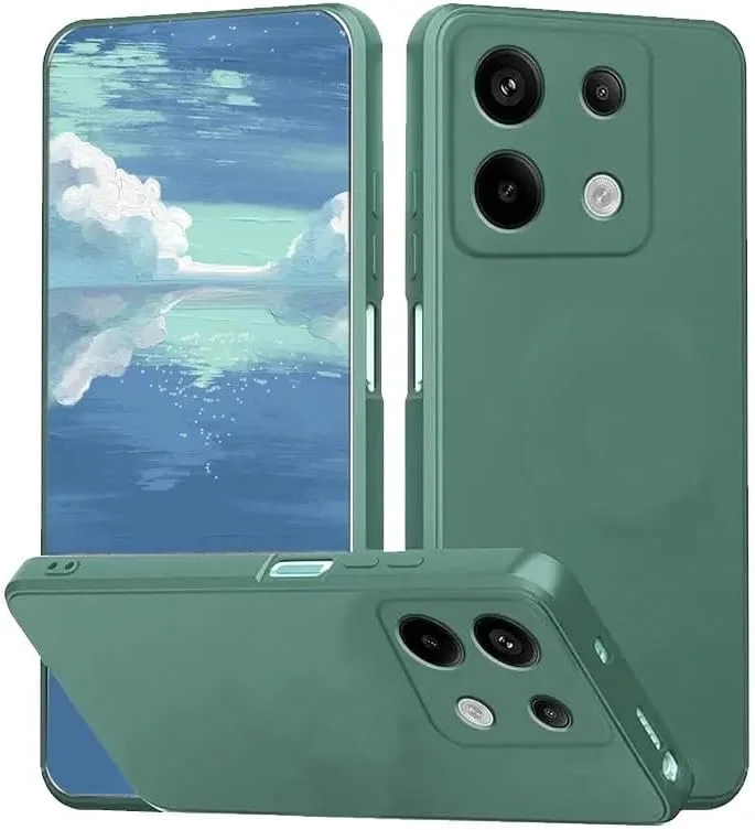 کاور محافظ سیلیکونی TPU مناسب گوشی ردمی نوت 13 پرو 4G - ضد ضربه و ضد خش (سبز)