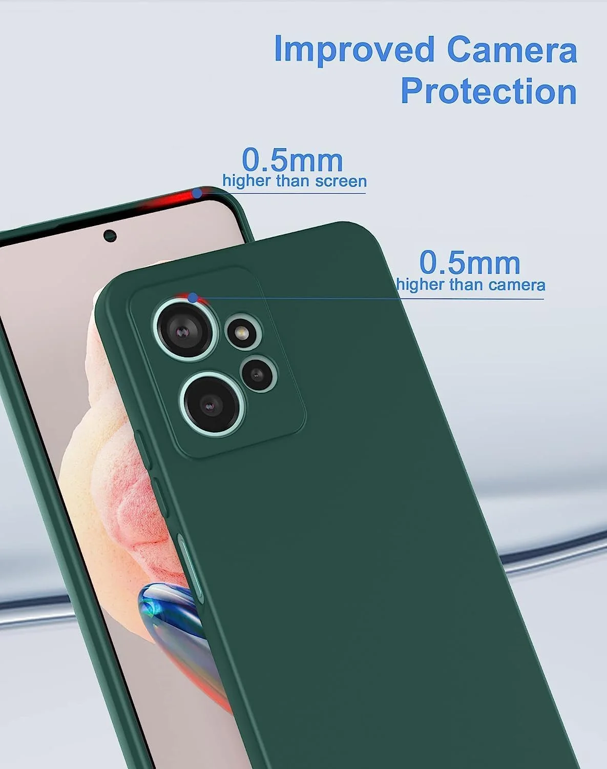 قاب محافظ ژله ای نرم و سبک Zubitech سازگار با گوشی شیائومی Redmi Note 12 4G، محافظت از دوربین و ضد ضربه (سبز) قاب محافظ ژله ای نرم و سبک Zubitech سازگار با گوشی شیائومی Redmi Note 12 4G، محافظت از دوربین و ضد ضربه (سبز)