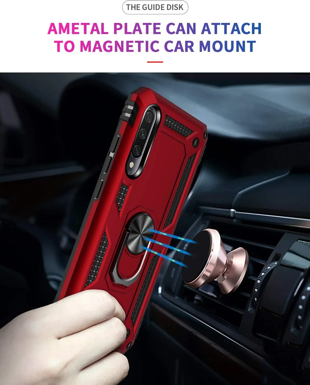 کاور محافظ گوشی شیائومی می آ 3 مدل سوراکا به همراه حلقه نگهدارنده، ساخته شده از TPU نرم و طراحی باریک به همراه صفحه فلزی برای هولدر مغناطیسی خودرو - مشکی کاور محافظ گوشی شیائومی می آ 3 مدل سوراکا به همراه حلقه نگهدارنده، ساخته شده از TPU نرم و طراحی باریک به همراه صفحه فلزی برای هولدر مغناطیسی خودرو - مشکی