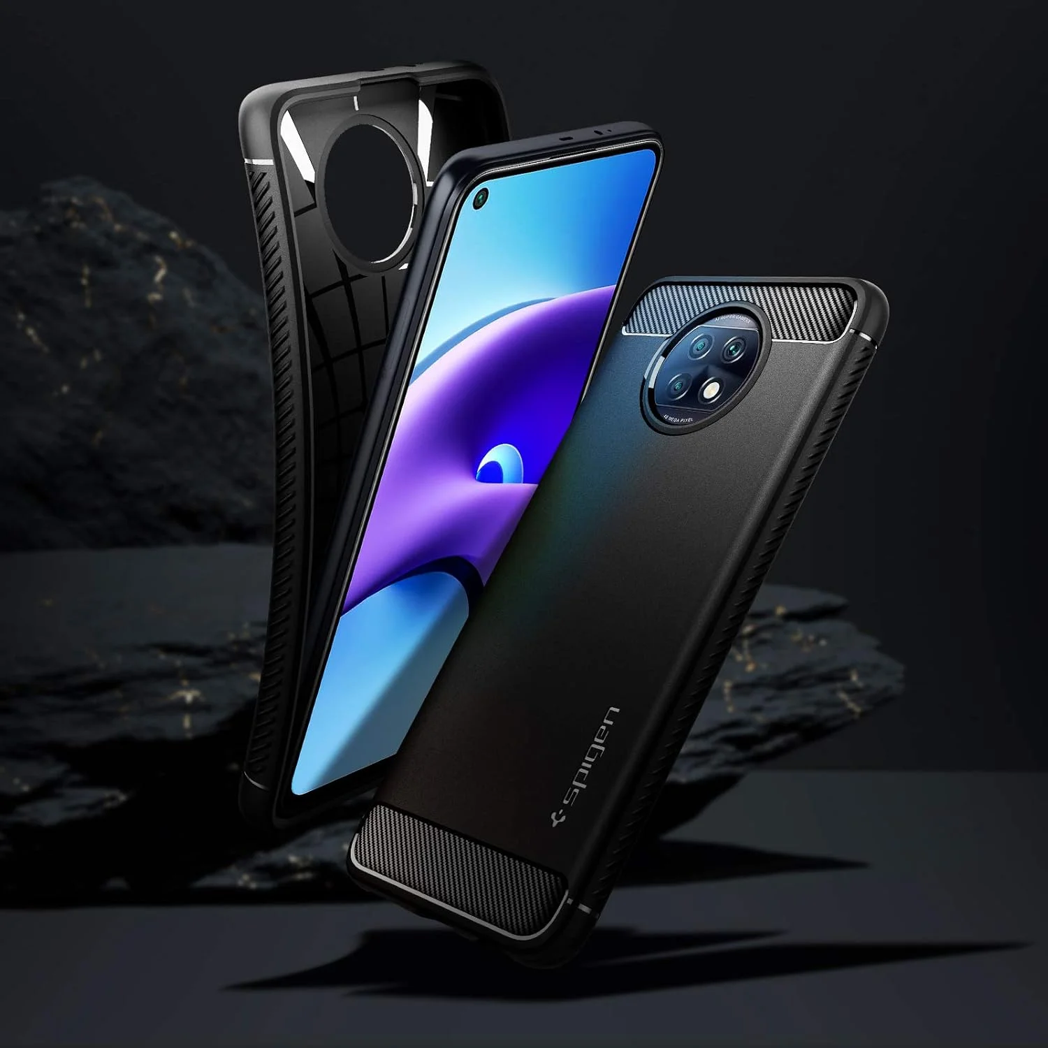 محافظ ضد ضربه Spigen Rugged Armor مناسب برای گوشی شیائومی Redmi Note 9T - مشکی مات محافظ ضد ضربه Spigen Rugged Armor مناسب برای گوشی شیائومی Redmi Note 9T - مشکی مات