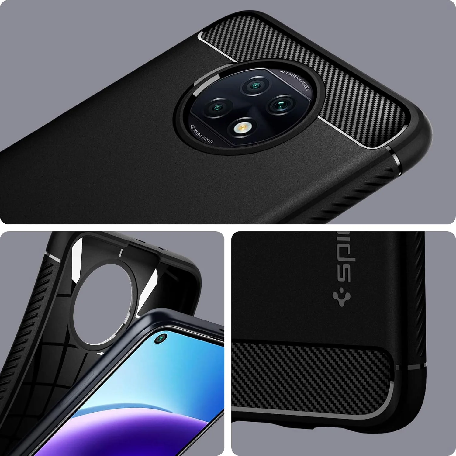 محافظ ضد ضربه Spigen Rugged Armor مناسب برای گوشی شیائومی Redmi Note 9T - مشکی مات محافظ ضد ضربه Spigen Rugged Armor مناسب برای گوشی شیائومی Redmi Note 9T - مشکی مات