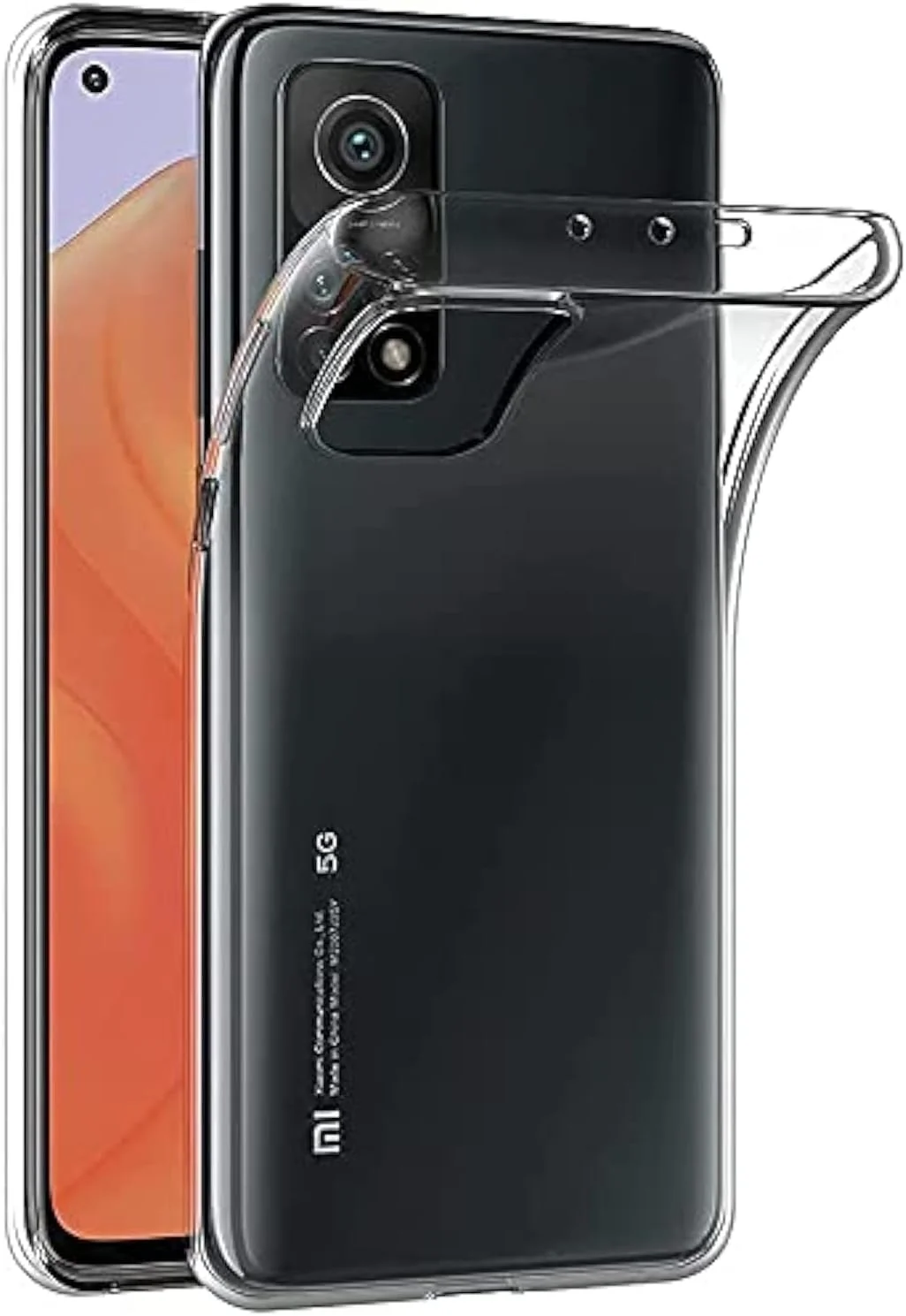 قاب محافظ مای‌جین برای شیائومی می 10T 5G / شیائومی می 10T Pro 5G (6.67 اینچ)، ژله‌ای نرم TPU، بامپر، پوشش پشتی شفاف