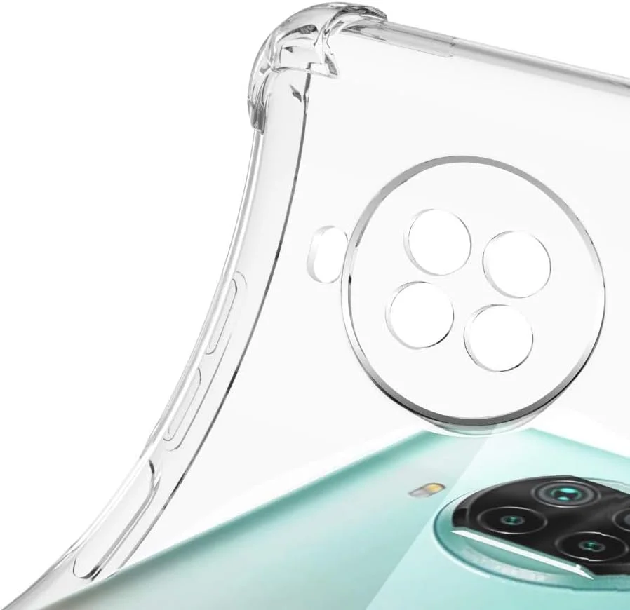 کاور محافظ شفاف مارگون برای گوشی شیائومی ردمی نوت 9 پرو 5G، باریک، مقاوم در برابر ضربه، TPU با لبه نرم و گوشه های تقویت شده