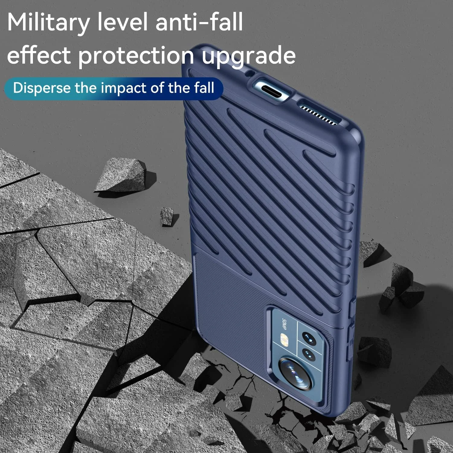 قاب محافظ گوشی شیائومی 12 پرو، TPU نرم، ضد ضربه، محافظ تلفن همراه شیائومی 12 پرو (آبی)