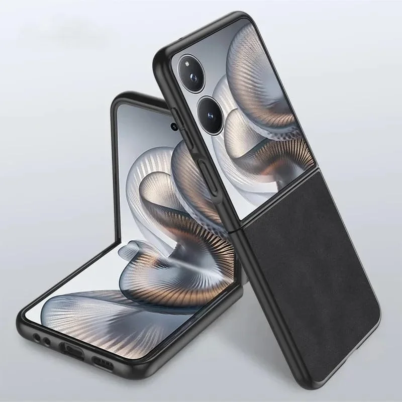 قاب گوشی بافت چرم PU ممتاز سازگار با Xiaomi Mix Flip 2 2025، کاور محافظ سیلیکونی Mi Mix Flip 2 (مشکی) قاب گوشی بافت چرم PU ممتاز سازگار با Xiaomi Mix Flip 2 2025، کاور محافظ سیلیکونی Mi Mix Flip 2 (مشکی)