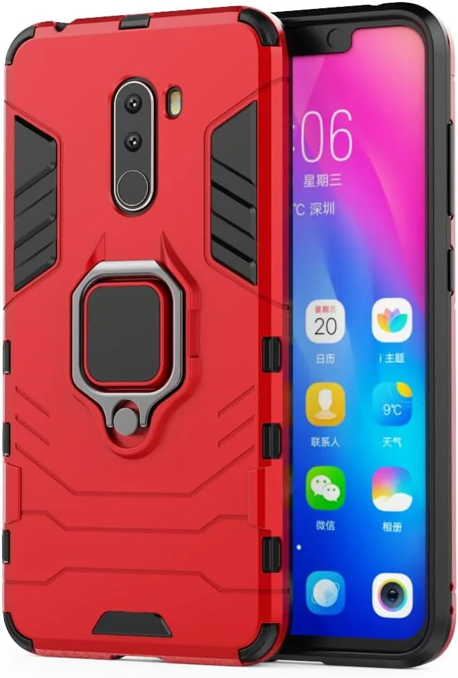 کاور سیلیکونی گوشی شیائومی پوکوفون F1 مدل سوراکا با استند انگشتی چرخان 360 درجه، محافظ بسیار نازک و دارای صفحه فلزی برای هولدر مغناطیسی خودرو، ضد ضربه و ضد اثر انگشت کاور سیلیکونی گوشی شیائومی پوکوفون F1 مدل سوراکا با استند انگشتی چرخان 360 درجه، محافظ بسیار نازک و دارای صفحه فلزی برای هولدر مغناطیسی خودرو، ضد ضربه و ضد اثر انگشت