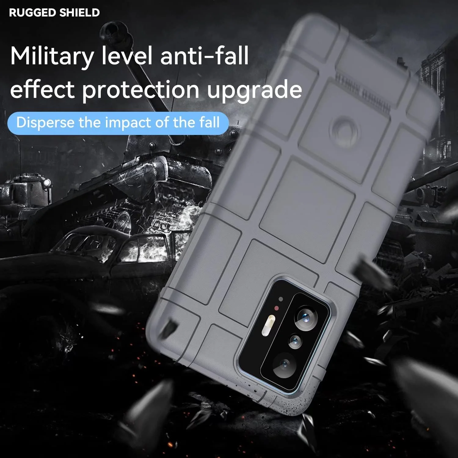 کاور یوک تاپ برای گوشی شیائومی می سی سی 11، جنس TPU نرم، ضد ضربه، محافظ تلفن همراه شیائومی می سی سی 11. (خاکستری)