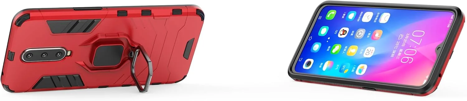 کاور سیلیکونی گوشی شیائومی پوکوفون F1 مدل سوراکا با استند انگشتی چرخان 360 درجه، محافظ بسیار نازک و دارای صفحه فلزی برای هولدر مغناطیسی خودرو، ضد ضربه و ضد اثر انگشت