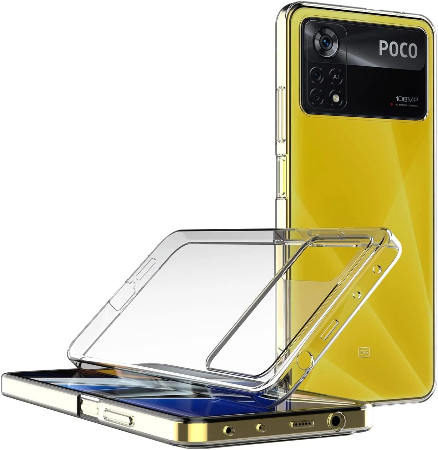 قاب محافظ گوشی موبایل مای جین مناسب برای شیائومی پوکو X4 پرو 5G (6.67 اینچ) جنس ژله ای TPU نرم، پوشش پشتی شفاف قاب محافظ گوشی موبایل مای جین مناسب برای شیائومی پوکو X4 پرو 5G (6.67 اینچ) جنس ژله ای TPU نرم، پوشش پشتی شفاف