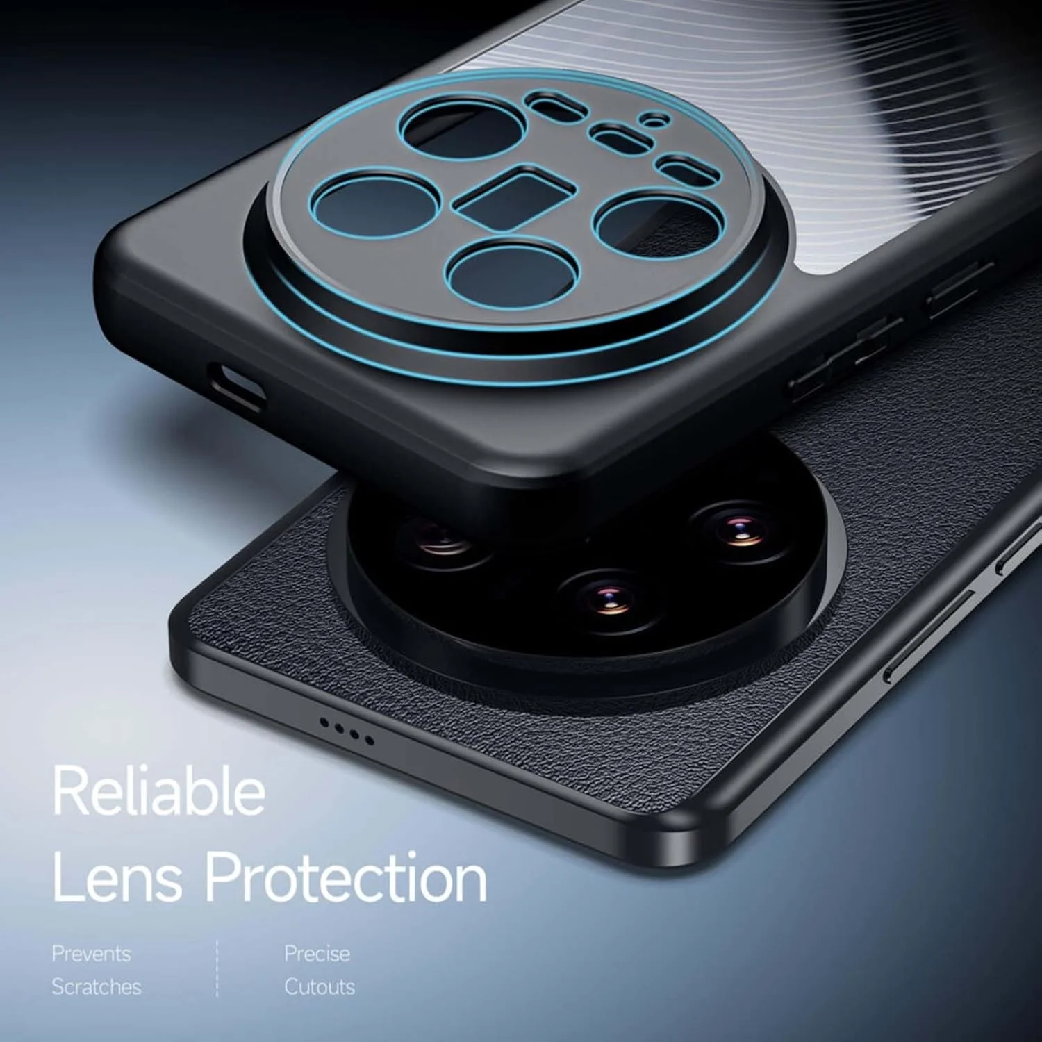 کاور پشتی OIATROE برای شیائومی 14 اولترا، [باریک] [ضد اثر انگشت] [بافت مات] قاب گوشی برای شیائومی 14 اولترا - مشکی