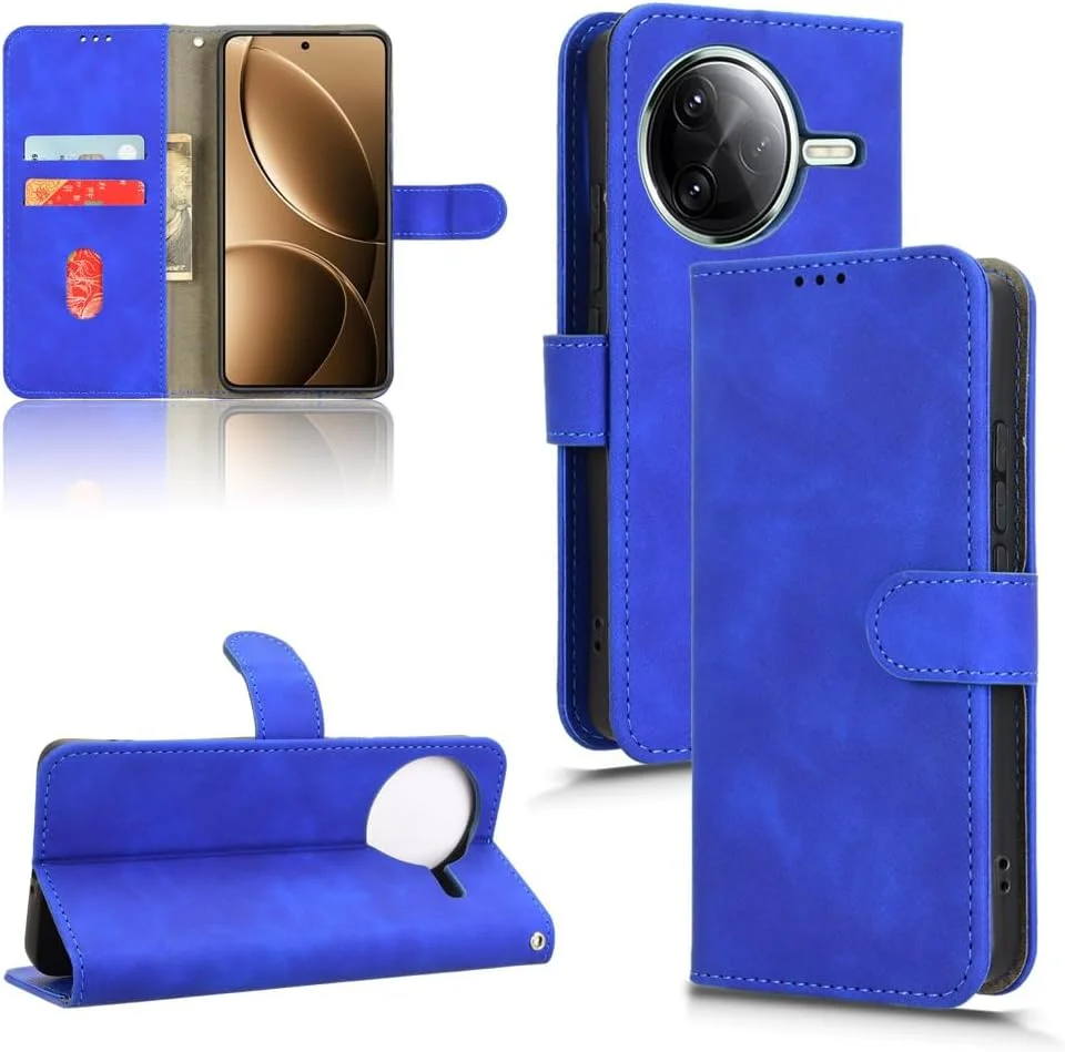 کیف چرمی کتابی محافظ گوشی شیائومی پوکو F7 Ultra، دارای جای کارت، قفل مغناطیسی و استند. آبی کیف چرمی کتابی محافظ گوشی شیائومی پوکو F7 Ultra، دارای جای کارت، قفل مغناطیسی و استند. آبی