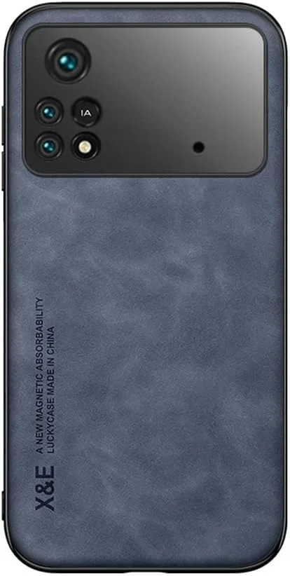 کاور ابریشمی Kepuch برای شیائومی پوکو M4 Pro 4G - بامپر با صفحه فلزی داخلی برای شیائومی پوکو M4 Pro 4G - آبی