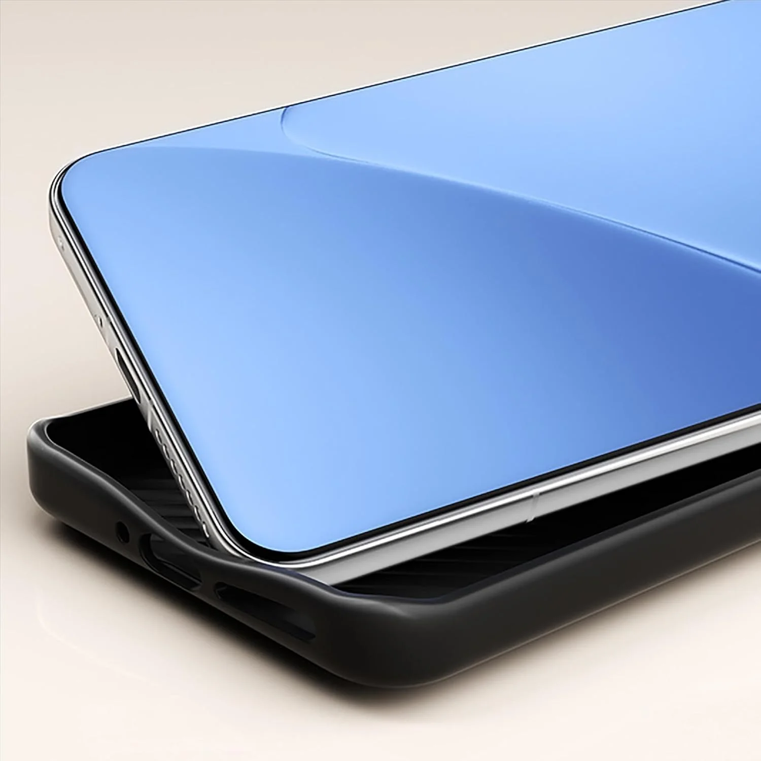 کاور محافظ چرمی مدل GIOPUEY سازگار با گوشی شیائومی 15 Ultra، ساخته شده از چرم PU + PC سخت، بافت چرمی ویژه، ضد اثر انگشت و ضد خش - مشکی