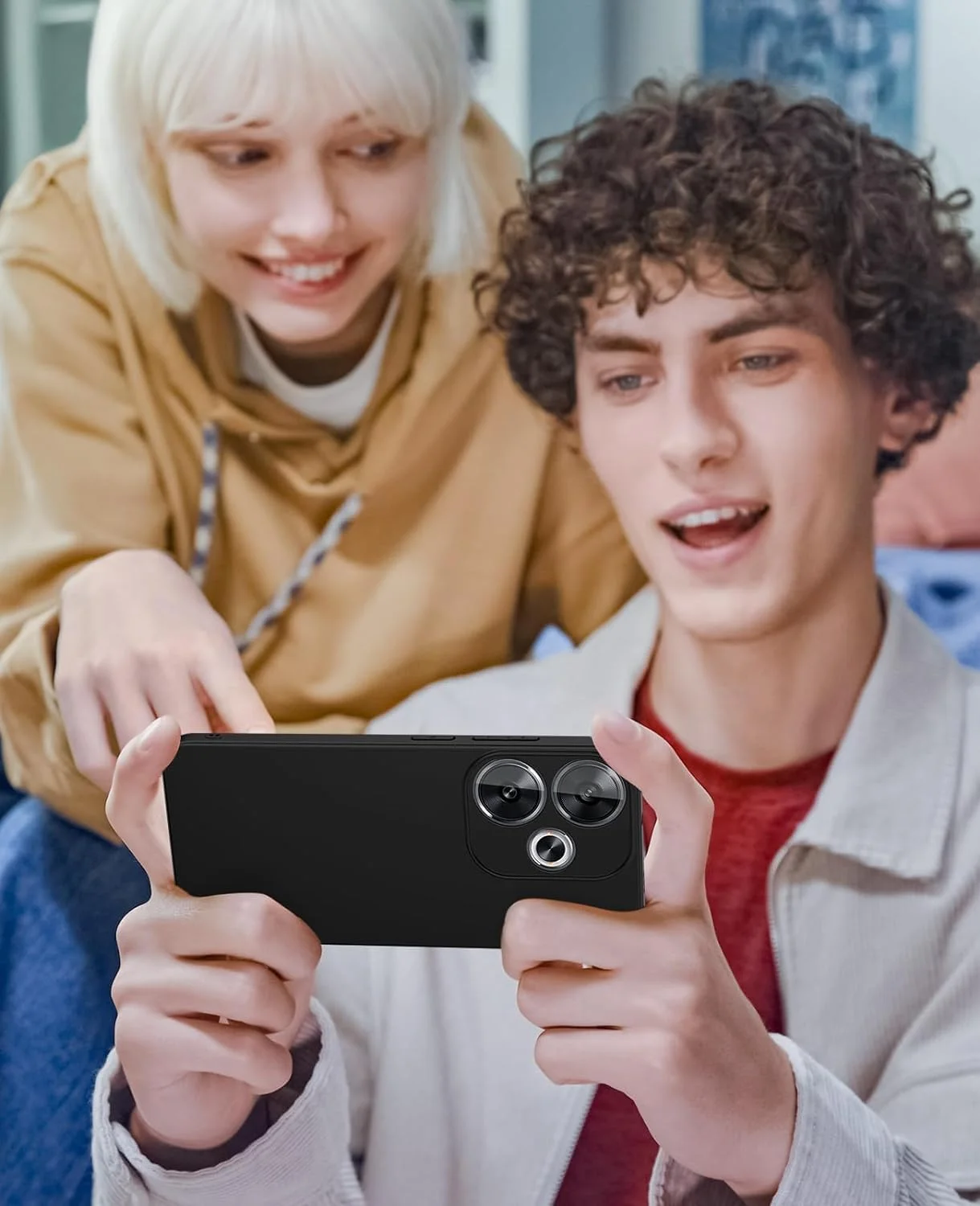 کاور باریک ZEGE سازگار با گوشی شیائومی Poco F6 / Redmi Turbo 3 (نه برای F6 Pro)، کاور TPU نازک، قاب گوشی نرم و انعطاف پذیر با پوشش مات و حس راحت، سازگار با Poco F6، مشکی