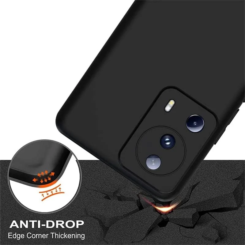 قاب محافظ گوشی شیائومی 13 لایت، روکش لاستیکی مات سیلیکونی نرم TPU با محافظت از دوربین، قاب پشتی انعطاف پذیر برای شیائومی Mi 13 لایت (مشکی) قاب محافظ گوشی شیائومی 13 لایت، روکش لاستیکی مات سیلیکونی نرم TPU با محافظت از دوربین، قاب پشتی انعطاف پذیر برای شیائومی Mi 13 لایت (مشکی)