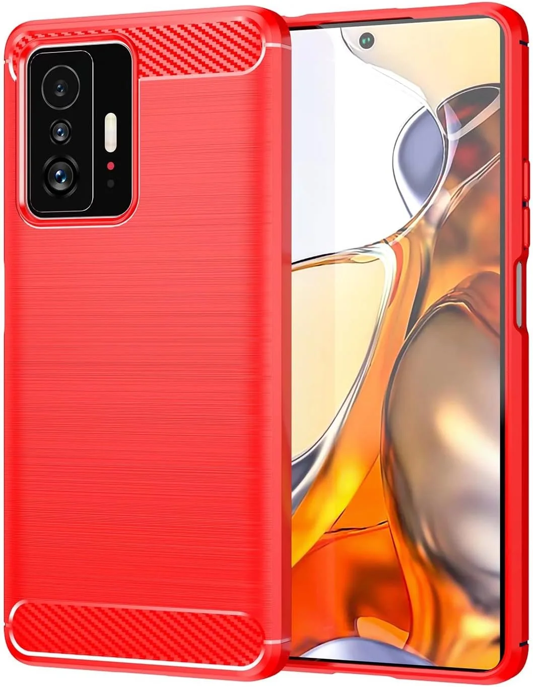 کاور محافظ گوشی شیائومی ردمی 9AT، جنس TPU نرم، ضد ضربه، محافظ تلفن همراه شیائومی ردمی 9AT (قرمز)