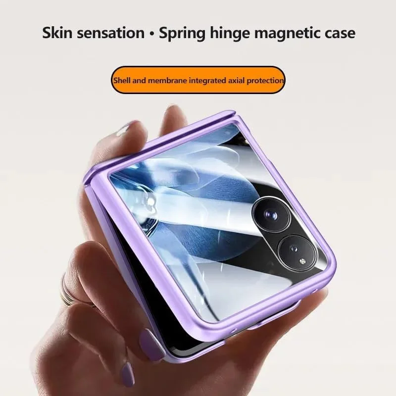 قاب محافظ گوشی شیائومی میکس فلیپ 5G، محافظ لولای سازگار با پوست، پوشش محافظتی کامل، ضد ضربه (مشکی)