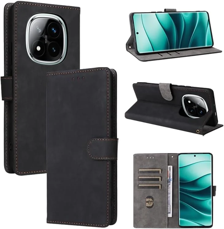 کیف چرمی تاشو سازگار با گوشی شیائومی Redmi Note 14 Pro 5G - کیف محافظ با طراحی کلاسیک، دارای جای کارت متعدد، مناسب برای محافظت از گوشی Note 14 Pro Plus کیف چرمی تاشو سازگار با گوشی شیائومی Redmi Note 14 Pro 5G - کیف محافظ با طراحی کلاسیک، دارای جای کارت متعدد، مناسب برای محافظت از گوشی Note 14 Pro Plus