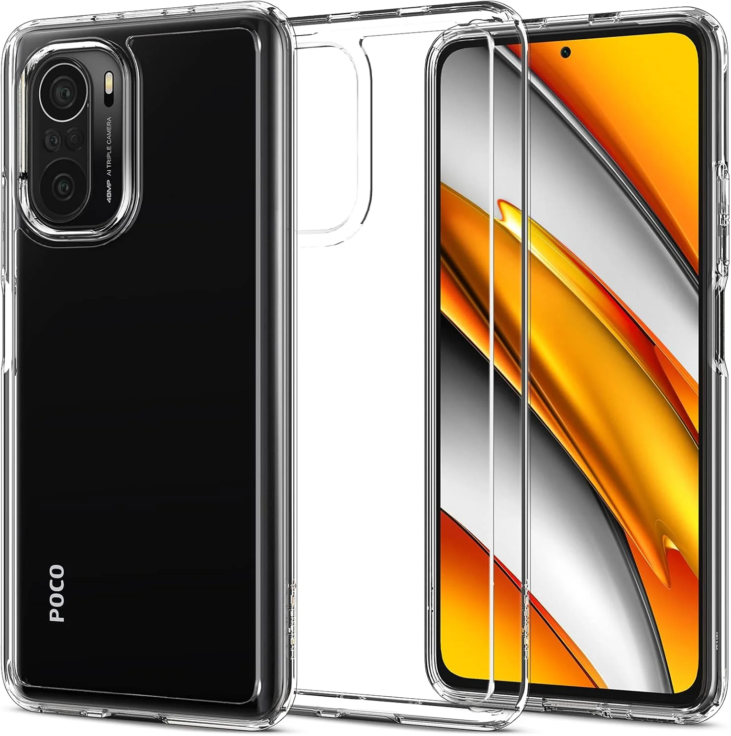کاور محافظ گوشی شیائومی پوکو اف 3 مدل Spigen Ultra Hybrid - شفاف کاور محافظ گوشی شیائومی پوکو اف 3 مدل Spigen Ultra Hybrid - شفاف
