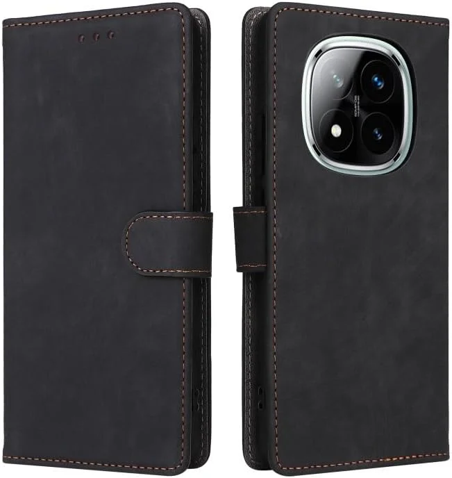 کیف چرمی تاشو سازگار با گوشی شیائومی Redmi Note 14 Pro 5G - کیف محافظ با طراحی کلاسیک، دارای جای کارت متعدد، مناسب برای محافظت از گوشی Note 14 Pro Plus کیف چرمی تاشو سازگار با گوشی شیائومی Redmi Note 14 Pro 5G - کیف محافظ با طراحی کلاسیک، دارای جای کارت متعدد، مناسب برای محافظت از گوشی Note 14 Pro Plus