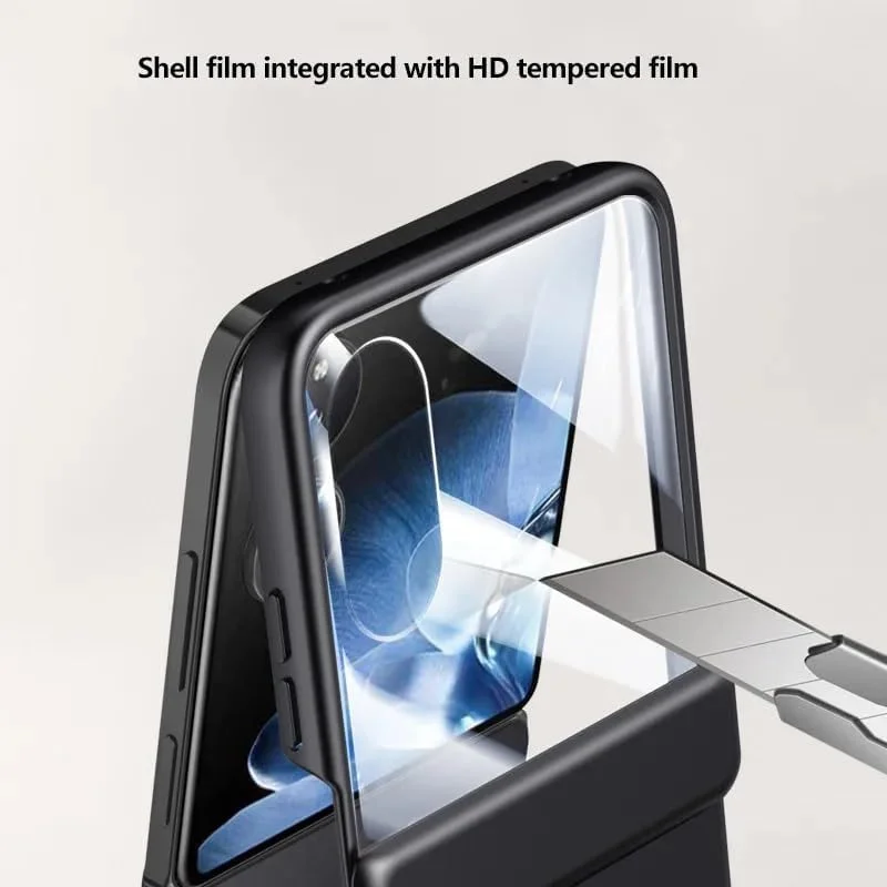 قاب محافظ گوشی شیائومی میکس فلیپ 5G، محافظ لولای سازگار با پوست، پوشش محافظتی کامل، ضد ضربه (مشکی)