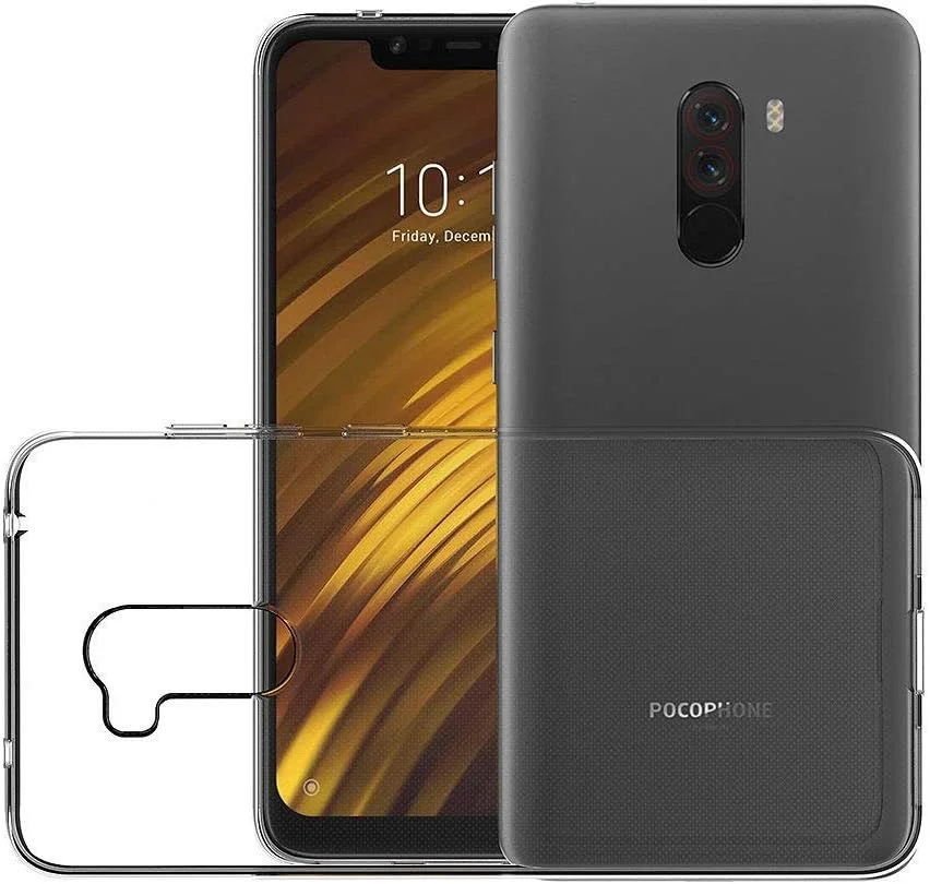 کاور محافظ گوشی شیائومی پوکوفون F1 (6.18 اینچ) جنس ژله ای TPU نرم، بامپر و پشت شفاف کاور محافظ گوشی شیائومی پوکوفون F1 (6.18 اینچ) جنس ژله ای TPU نرم، بامپر و پشت شفاف