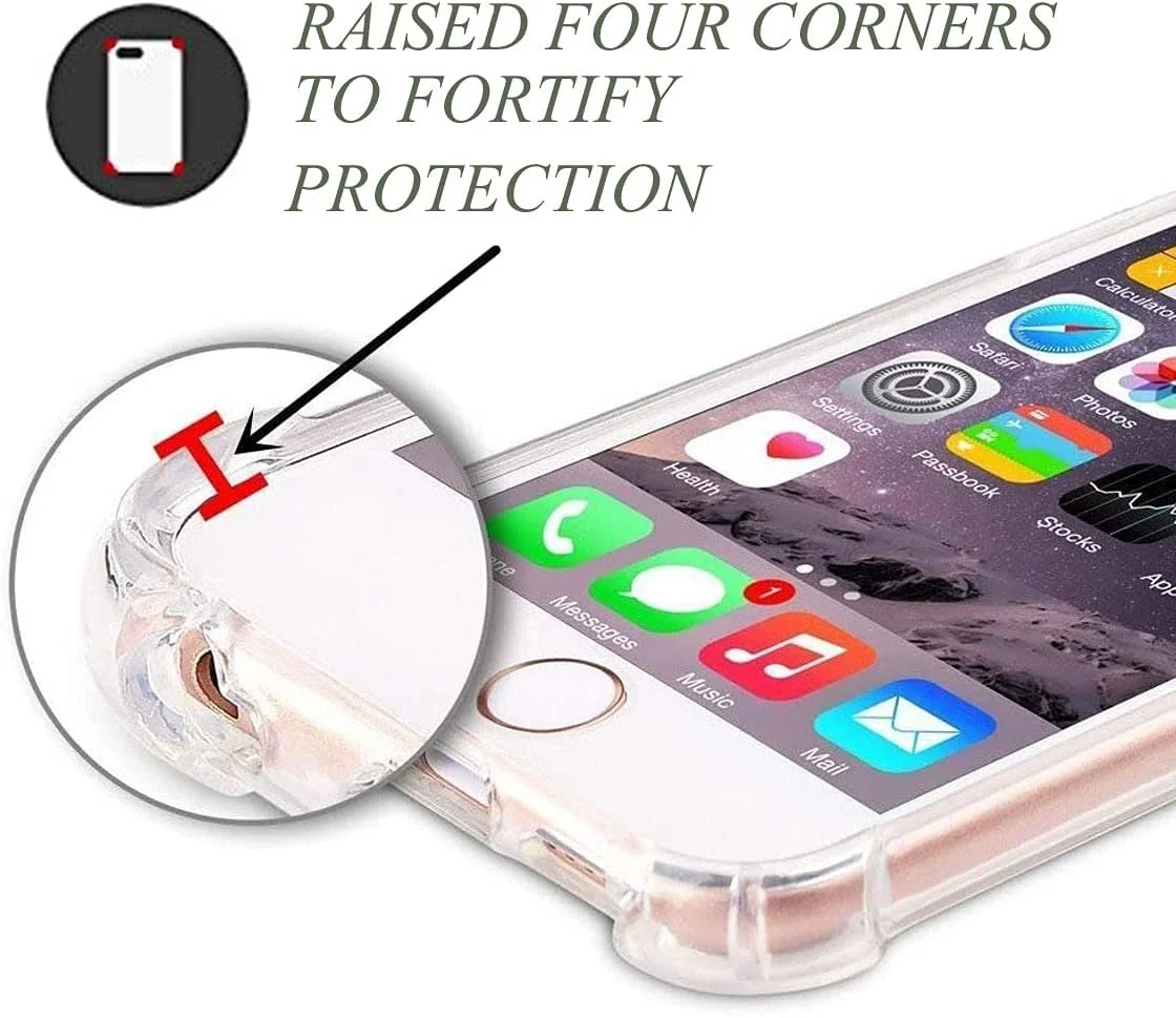 کاور ژلهای شفاف ضد ضربه Gnker مناسب آیفون 6 و 6S با محافظت نرم و شفاف در برابر افتادن از چهار گوشه (آیفون 6/6s، شفاف) کاور ژلهای شفاف ضد ضربه Gnker مناسب آیفون 6 و 6S با محافظت نرم و شفاف در برابر افتادن از چهار گوشه (آیفون 6/6s، شفاف)