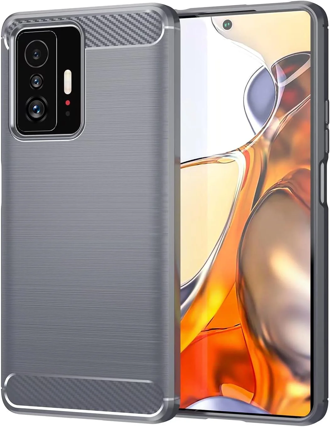 کاور یوک تاپ برای گوشی شیائومی Civi 1S، جنس TPU نرم، ضد ضربه، محافظ تلفن همراه شیائومی Civi 1S (خاکستری)