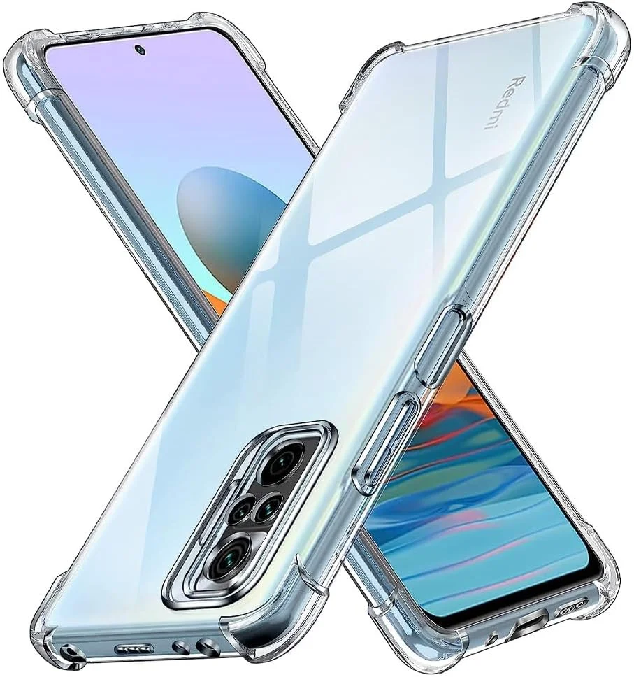 کاور محافظ شفاف مارگون برای گوشی شیائومی ردمی نوت 10 پرو، باریک، مقاوم در برابر ضربه، لبه نرم TPU با گوشه‌های تقویت‌شده