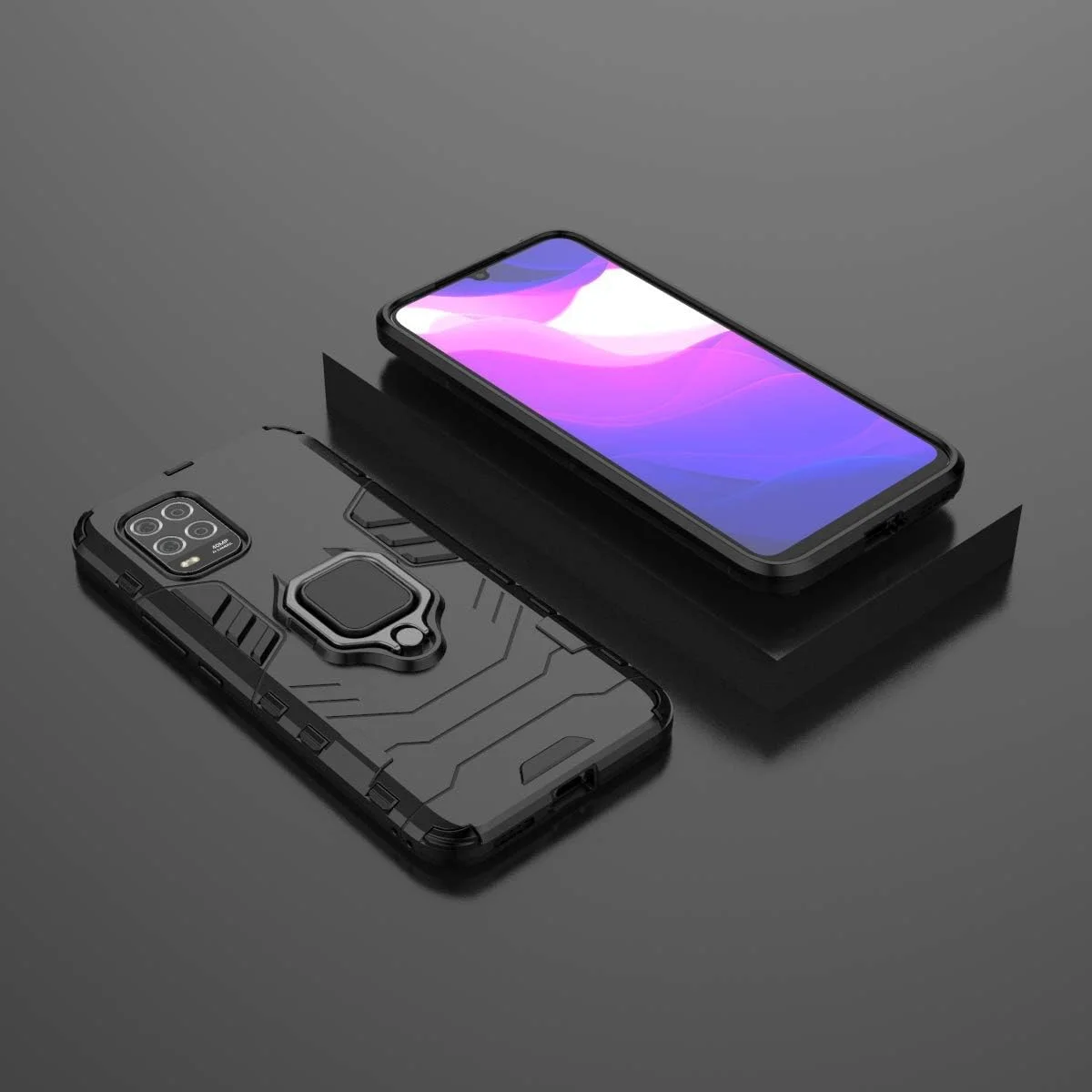 قاب محافظ سیلیکونی نرم و نازک SORAKA با حلقه چرخان 360 درجه و صفحه فلزی برای هولدر مغناطیسی خودرو، مناسب برای گوشی شیائومی می 10 لایت 5G قاب محافظ سیلیکونی نرم و نازک SORAKA با حلقه چرخان 360 درجه و صفحه فلزی برای هولدر مغناطیسی خودرو، مناسب برای گوشی شیائومی می 10 لایت 5G