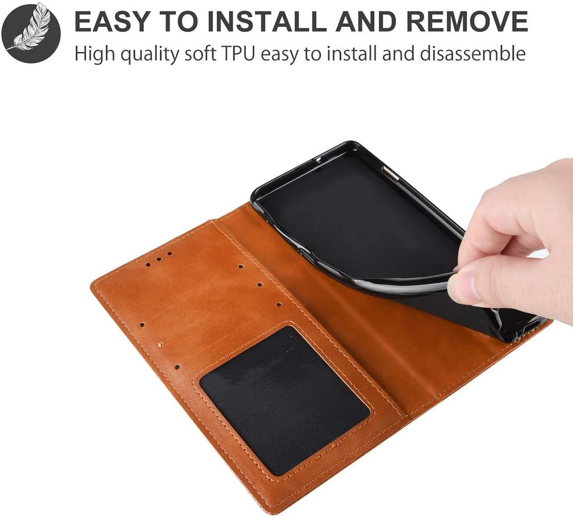 کیف کلاسوری Dedux برای گوشی شیائومی 14T Pro 5G، کاور چرمی طرح رترو، دارای قفل مغناطیسی، استند و جای کارت، آبی