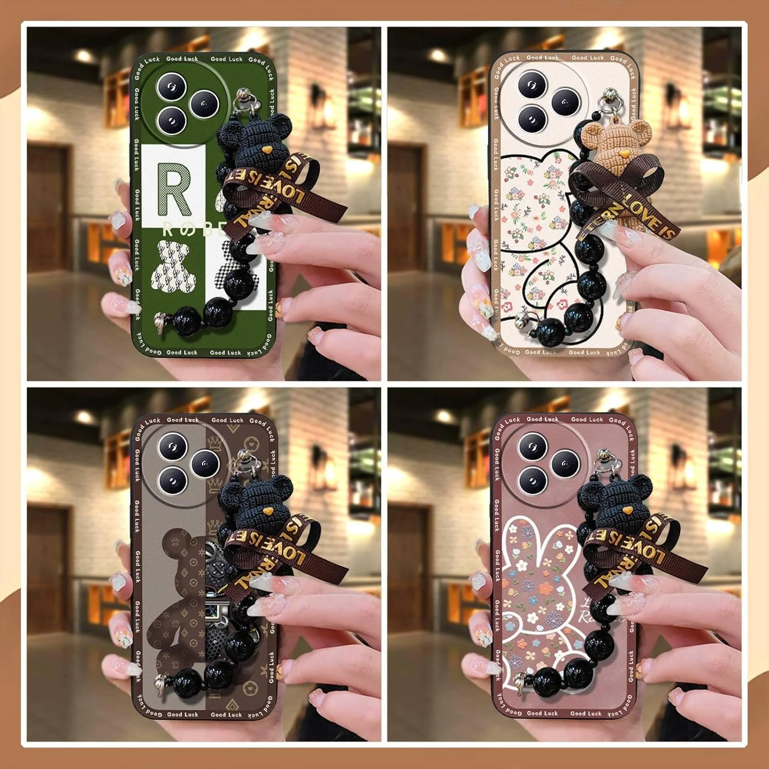 قاب گوشی سازگار با شیائومی Civi5 Pro، سیلیکونی با حس لطیف، دستبند خرسی کارتونی، محافظ ساده و ضد آب قاب گوشی سازگار با شیائومی Civi5 Pro، سیلیکونی با حس لطیف، دستبند خرسی کارتونی، محافظ ساده و ضد آب