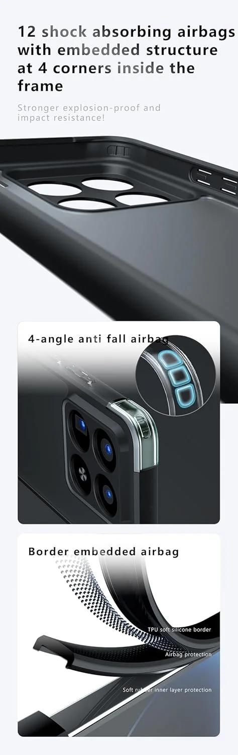 کاور محافظ گوشی سازگار با شیائومی 15، ضد ضربه، ضد لغزش، ضد خش و ضد اثر انگشت، قاب محافظ سازگار با شیائومی 15 (مشکی) کاور محافظ گوشی سازگار با شیائومی 15، ضد ضربه، ضد لغزش، ضد خش و ضد اثر انگشت، قاب محافظ سازگار با شیائومی 15 (مشکی)