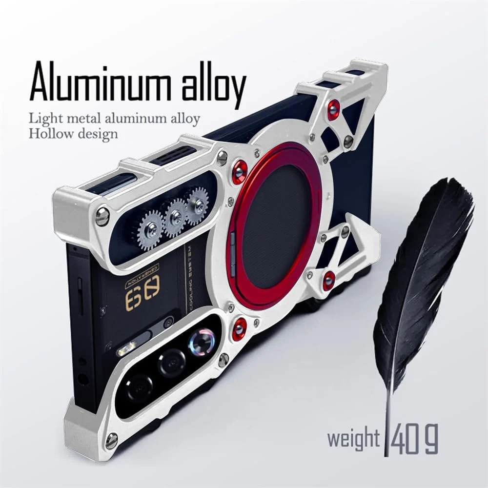 کاور محافظ آلیاژ آلومینیومی AZONEE با استند چرخان 360 درجه، طراحی چرخ دنده توخالی بدون قاب، کاور فلزی ضد ضربه برای گوشی ZTE Nubia REDMAGIC 10 Pro/10 Pro Plus (نقره ای) کاور محافظ آلیاژ آلومینیومی AZONEE با استند چرخان 360 درجه، طراحی چرخ دنده توخالی بدون قاب، کاور فلزی ضد ضربه برای گوشی ZTE Nubia REDMAGIC 10 Pro/10 Pro Plus (نقره ای)