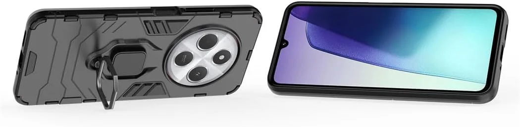 کاور محافظ دو لایه مقاوم با حلقه فلزی و استند مناسب برای گوشی شیائومی ردمی 14C 4G، شیائومی پوکو C75 4G و ردمی A4 5G (مشکی) کاور محافظ دو لایه مقاوم با حلقه فلزی و استند مناسب برای گوشی شیائومی ردمی 14C 4G، شیائومی پوکو C75 4G و ردمی A4 5G (مشکی)