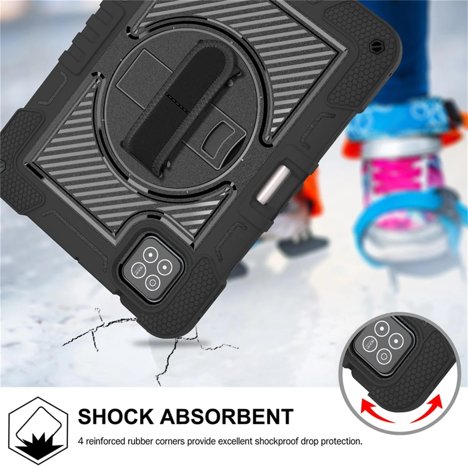 کاور محافظ تبلت شیائومی می پد 7 / پد 7 پرو 11.2 اینچ 2024، ضد ضربه و مقاوم با محافظت قوی، دارای بند دستی/شانه، استند چرخان 360 درجه (مشکی) کاور محافظ تبلت شیائومی می پد 7 / پد 7 پرو 11.2 اینچ 2024، ضد ضربه و مقاوم با محافظت قوی، دارای بند دستی/شانه، استند چرخان 360 درجه (مشکی)