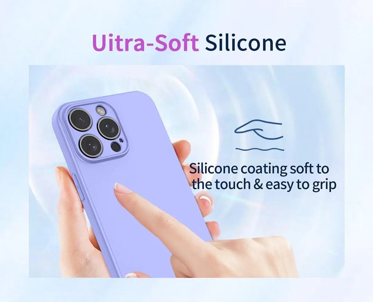 قاب محافظ سیلیکونی مات نرم TPU برای شیائومی پوکو M7 4G، پوشش محافظ [ضد ضربه] [ضد لغزش] [ضد اثر انگشت] - بنفش