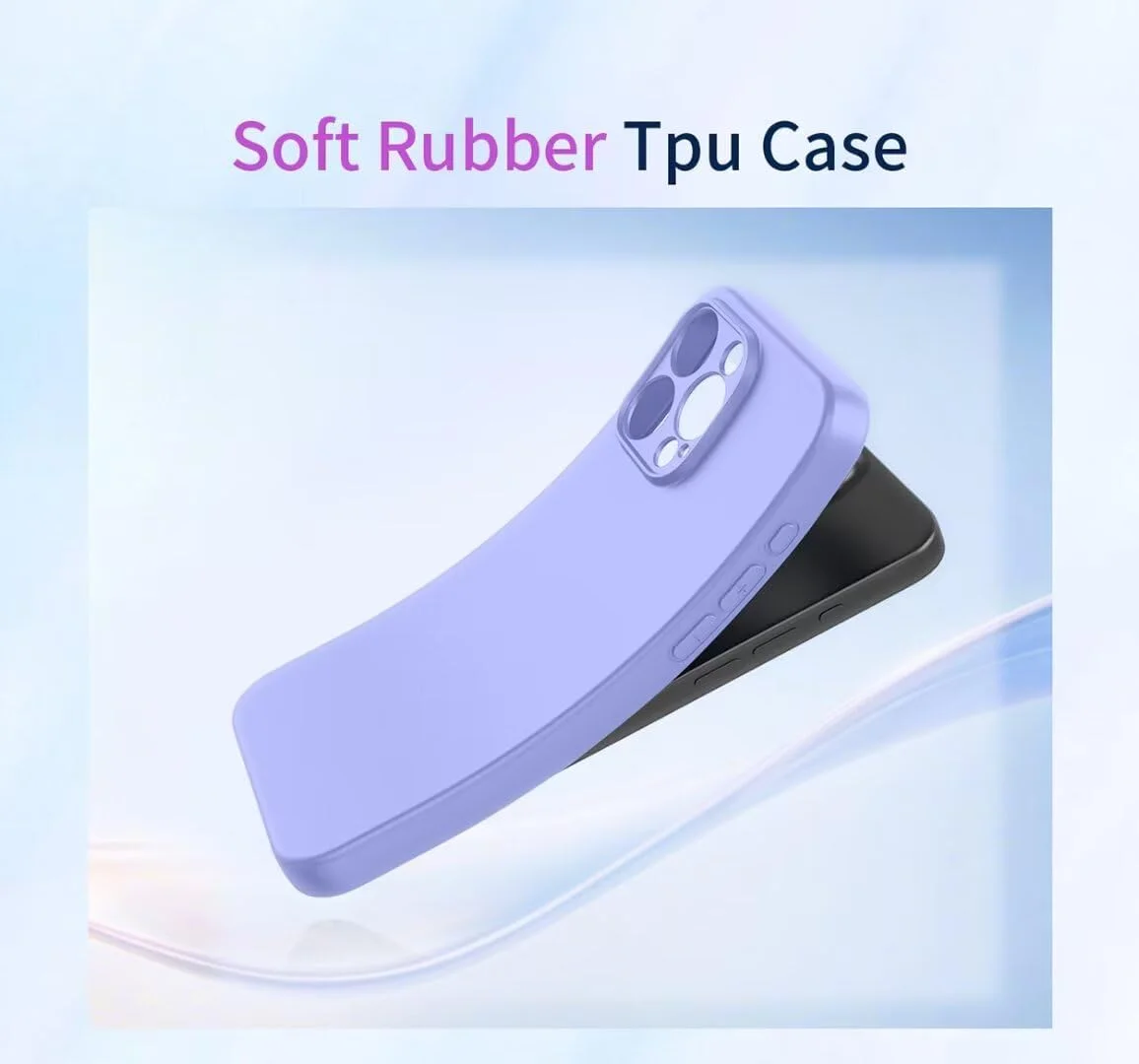 قاب محافظ سیلیکونی مات نرم TPU برای شیائومی پوکو M7 4G، پوشش محافظ [ضد ضربه] [ضد لغزش] [ضد اثر انگشت] - بنفش