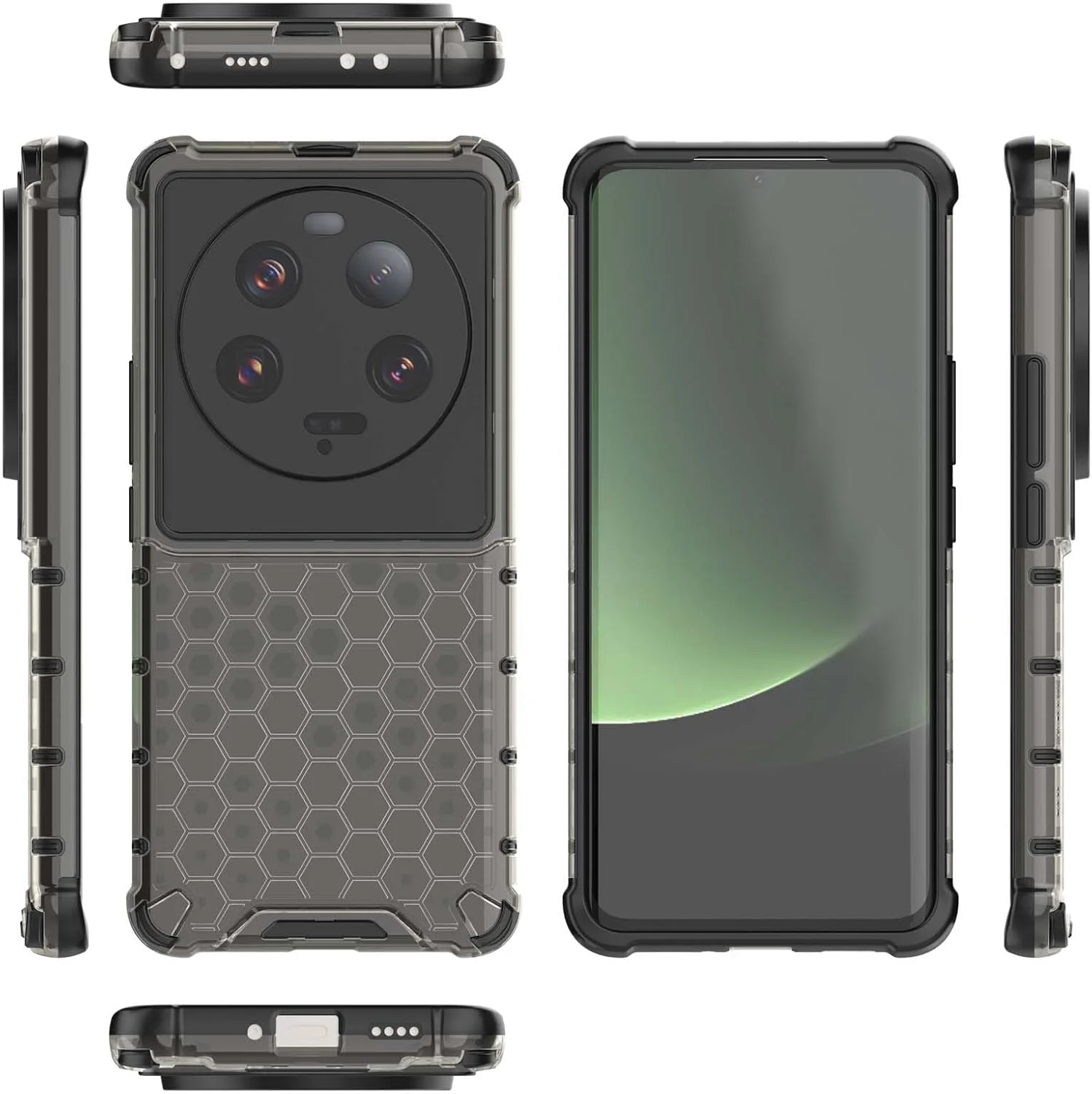 کاور محافظ گوشی شیائومی 13 اولترا، PC TPU با بافت لانه زنبوری 2 در 1، طراحی باریک، ضد خش و مقاوم در برابر ضربه - خاکستری کاور محافظ گوشی شیائومی 13 اولترا، PC TPU با بافت لانه زنبوری 2 در 1، طراحی باریک، ضد خش و مقاوم در برابر ضربه - خاکستری